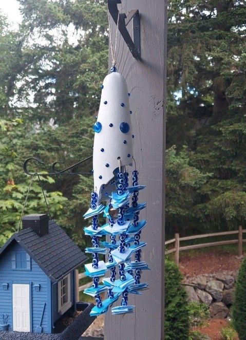 HAND CRAFTED 2 NAZAR CHARM WIND CHIME
