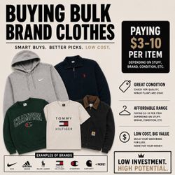 Buying branded clothes (see description)