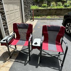 Berkley Jensen Oversized Director Chair with 12 Can Side Cooler and Table