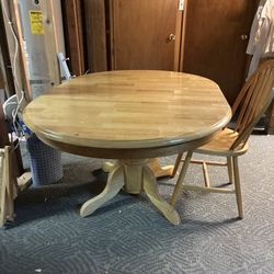 Solid Wood Table And Chairs