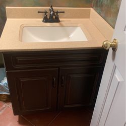 Bath Vanity with Top and sink
