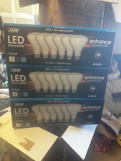 Feit Electric BR30 LED Dimmable Flood Bulbs 6-Pack x3