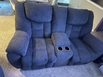 Two recliner couches