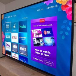 TCL 65"   4K  SMART TV  LED  HDR  With  APPLE TV   DOLBY  VISION  FULL  UHD  2160p 🟥( FREE  DELIVERY )  🟩NEGOTIABLE 🟥