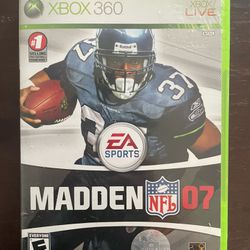 Madden 07 Xbox 360