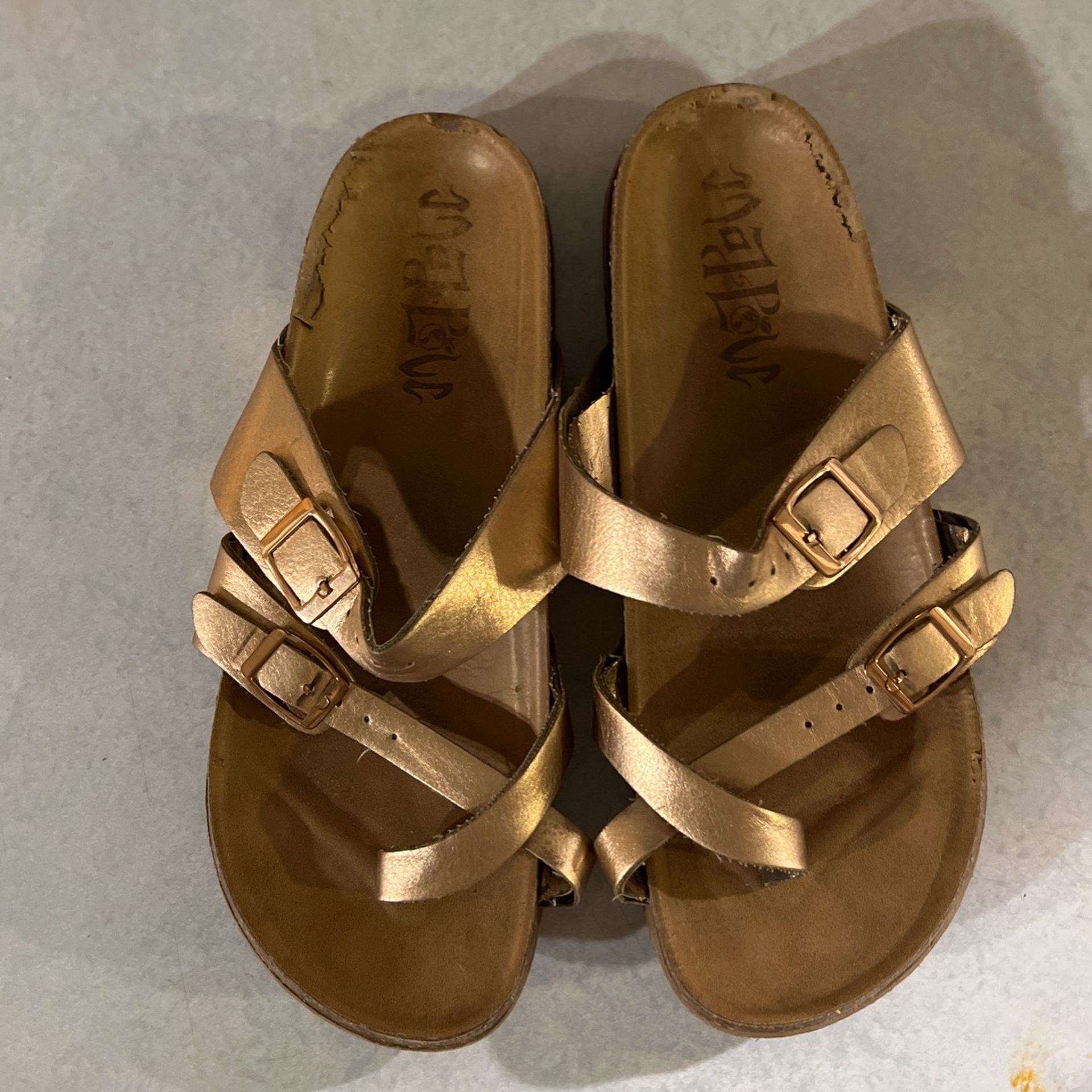 Target Rose Gold Sandles Size 6-7