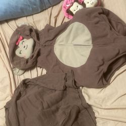 Girls 18 month old monkey costume with all included