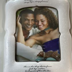 Lenox Opal Innocence "Love Is Patient"  8X10 Frame ~ Wedding Gift