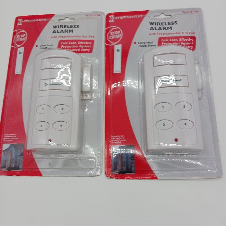 Wireless Door Alarms. One For Front And Back Door