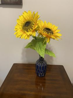 Sunflowers and Vase