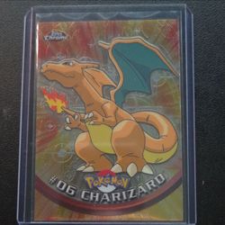 Topps 2000 Topps Chrome Pokémon #06 Charizard Hologram Trading Card English