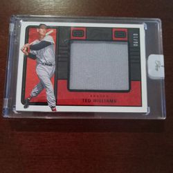 2023 Ted Williams Panini Three And Two Jumbo Patch Card #6/10 Boston Red Sox's 