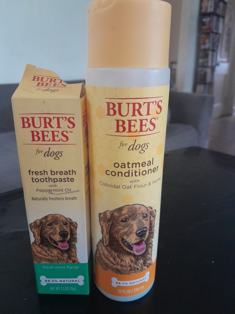 Burts Bees Dog Toothpaste& Shampoo