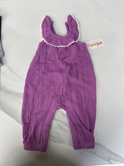 NWT Cat And Jack Baby Purple Romper 
