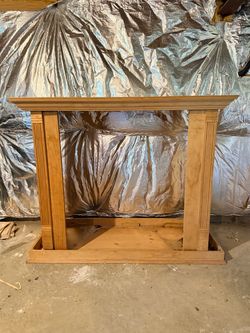 Wood Fireplace Mantel Surround