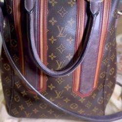 Louis Vuitton Monogram Bequia Porte Documents Vertical Tote Bag • Limited Edition 2007 • Authentic w/ Serial No. & Dust Bag