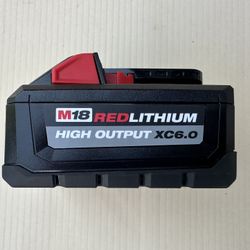 Milwaukee M18 18-Volt Lithium-Ion High Output Battery Pack 6.0Ah