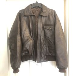Versace V2 Leather Jacket Mens Large ~ Bomber ~ Moto ~ Designer ~ Vintage ~ 90’s