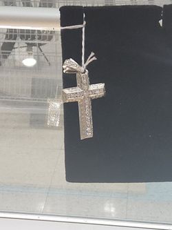 Platinum Cross Earth Mined Diamonds Pendant