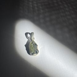 Real Moldavite Pendant 925 SILVER 