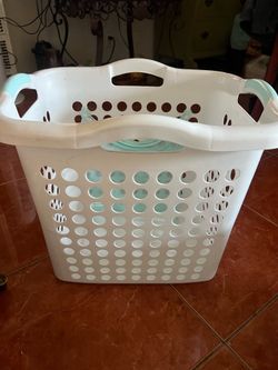2 Bushel Lamper Laundry Basket with Silver Handles,