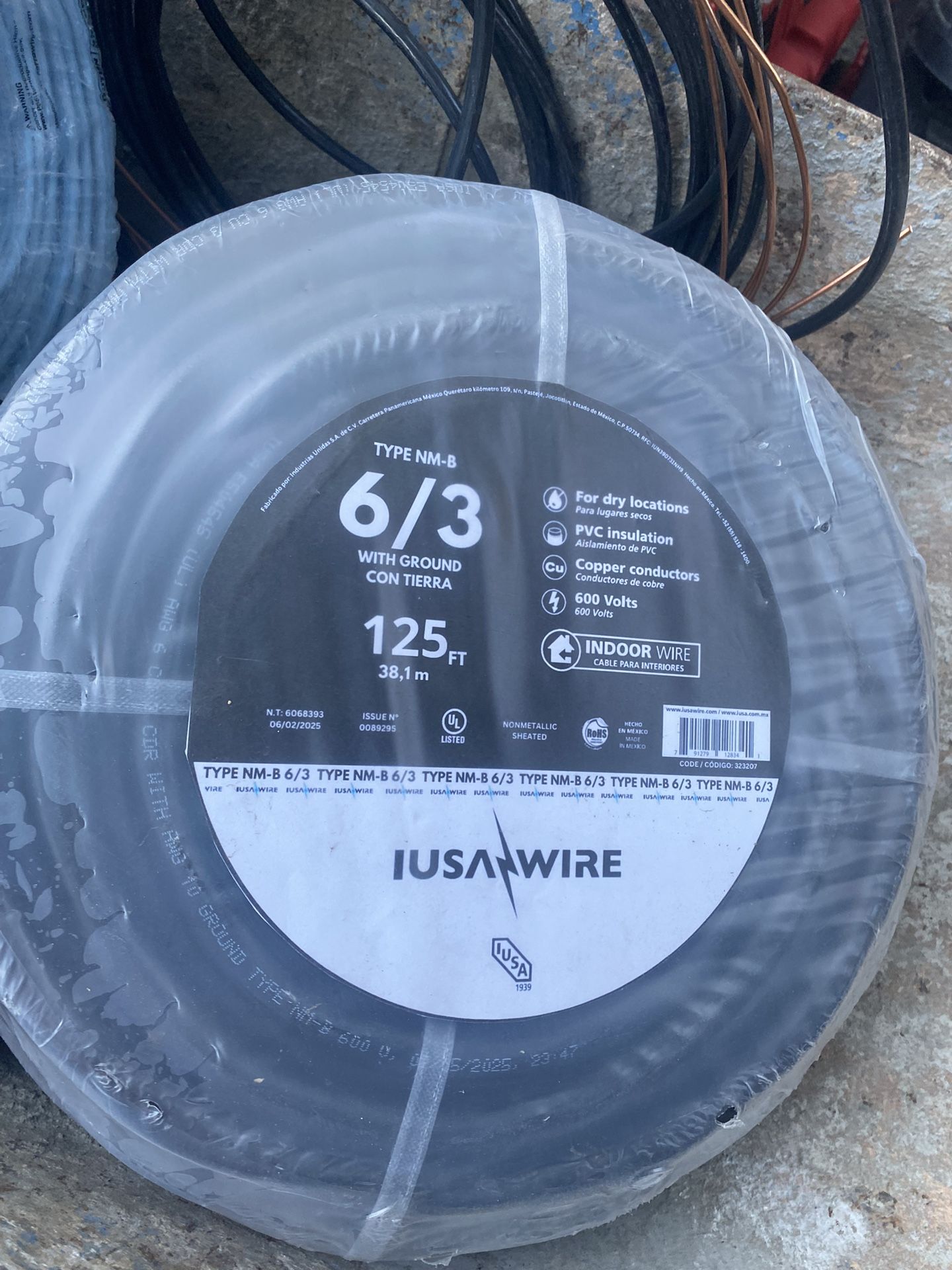 2 Rolls 6/3 125ft 350$ Each