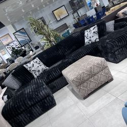 Double Chaise Sectional 🔥 Take It Home With Only $50 Down 