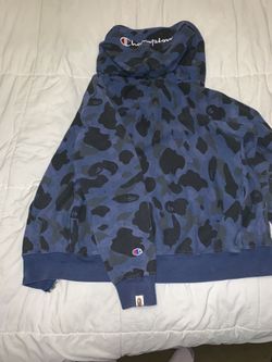 Hoodie bape best sale x champion