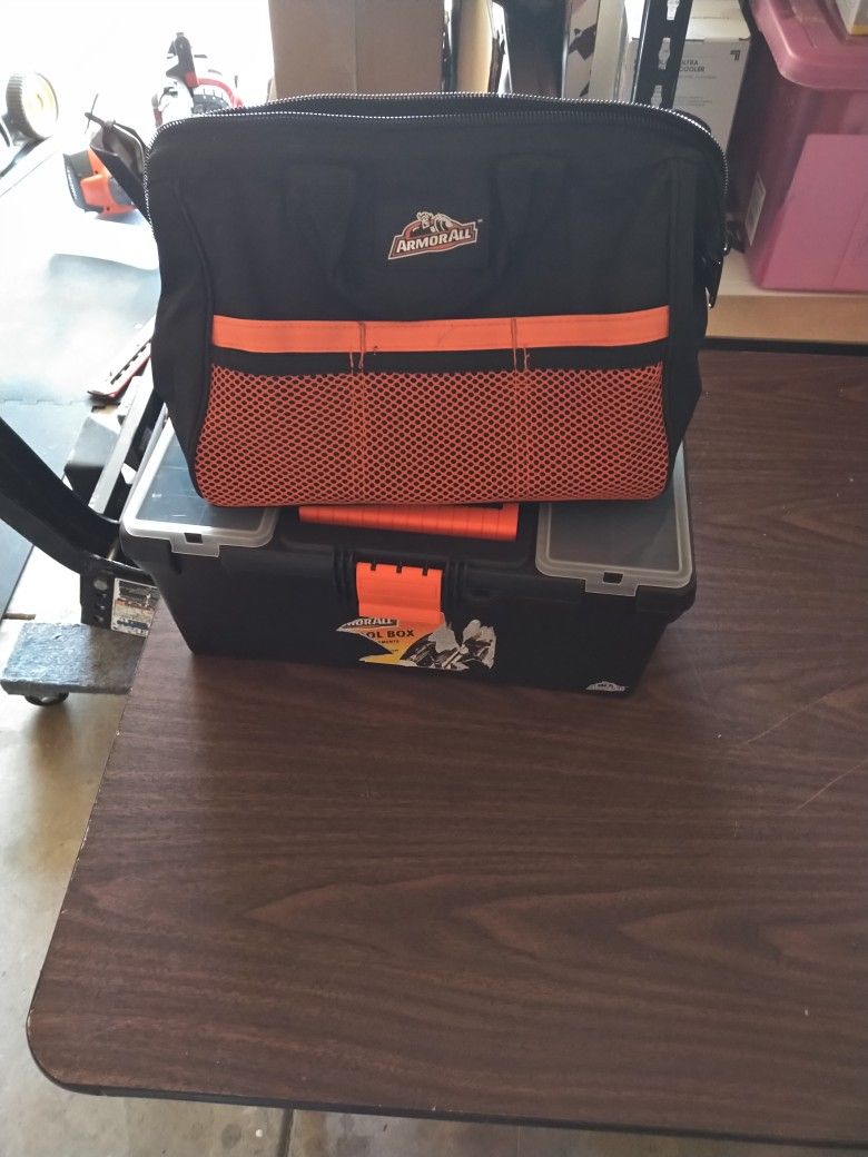 2 Items Tool Box & Bag Armor All