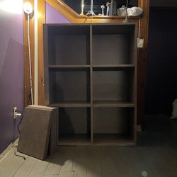 Grey Bookcase/Shelving Unit