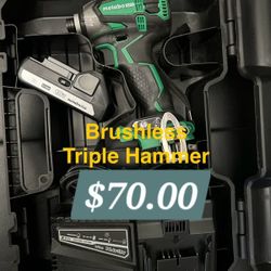 Metabo Impact Drill Triple Hammer $70.00 New Brushless 