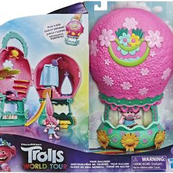 DreamWorks New Toy Trolls World Tour Balloon Play Set With Poppy Doll House Gift
