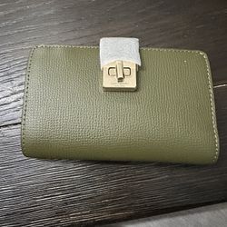 Kate Spade Women’s Olive Green/Pink Wallet (BRAND NEW)