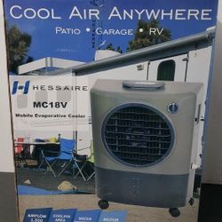 Hessaire MC18V Mobile Evaporative Cooler - 1300 CFM, 500 Sq. Ft.