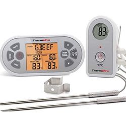 DIGITAL MEAT THERMOMETER FOOD WIRELESS TIMER OVEN BBQ GRILL SMOKER COOKING KITCHENWARE w/ BATTERIES (NEW)