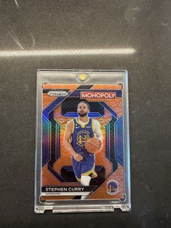 Steph Curry 2023-24 Orange Handshake Deal Prizm Monopoly Golden State Warriors Stephen #PS8