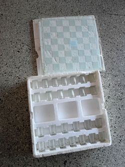 Glass Chess Shot Glass Drinking Game Set