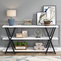 New 3-Tier Narrow Long Sofa/ Console Table with Storage