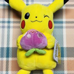 Pokemon Plush Pikachu Pecha Berry Easter Spring Brand New With Tag Super Cute