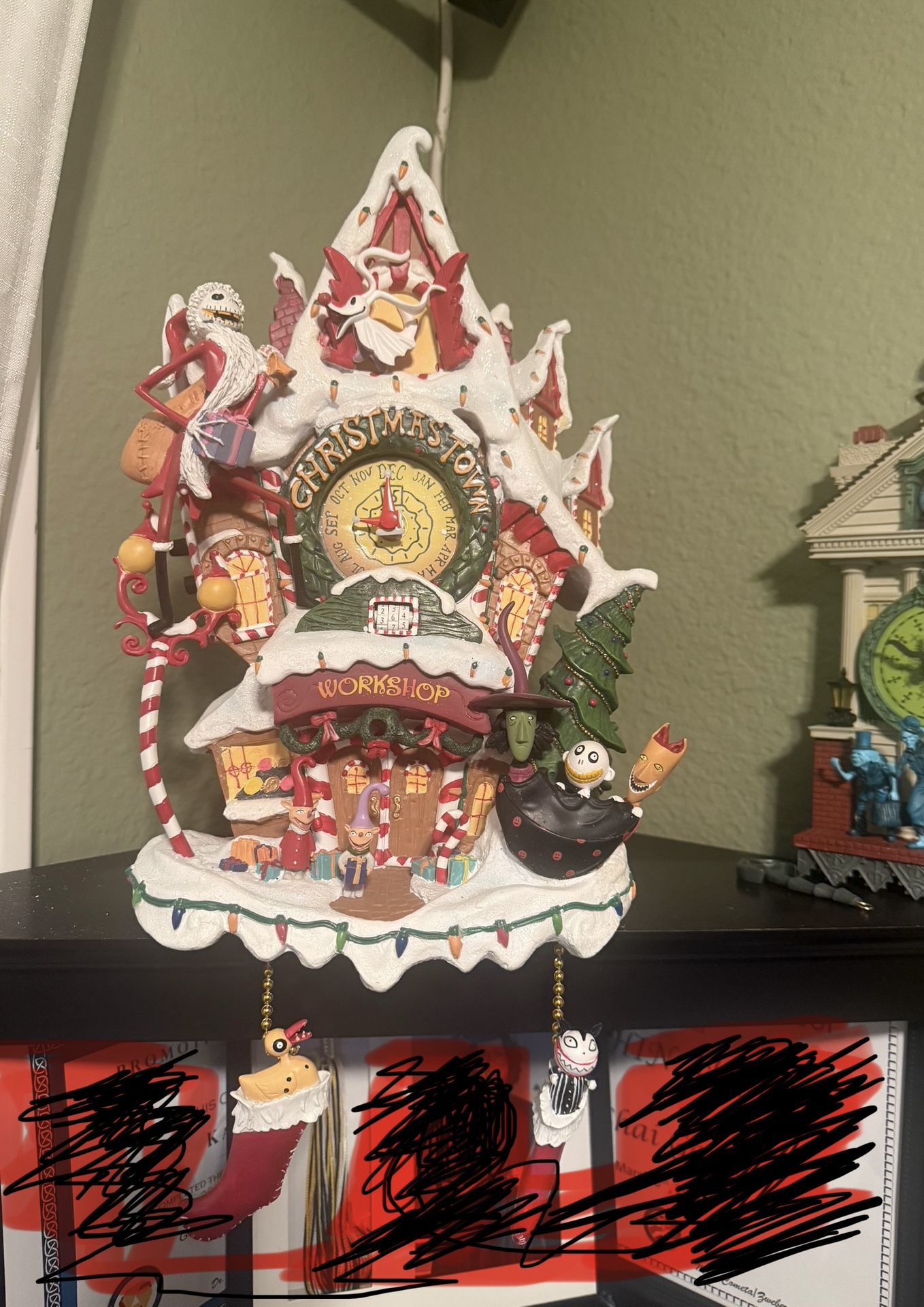 The Nightmare Before Christmas Town Cuckoo Clock VHTF