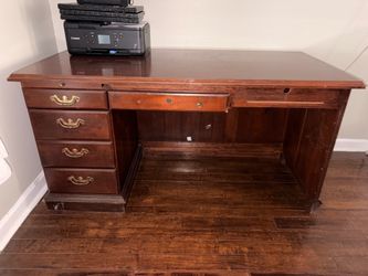 Hardwood desk