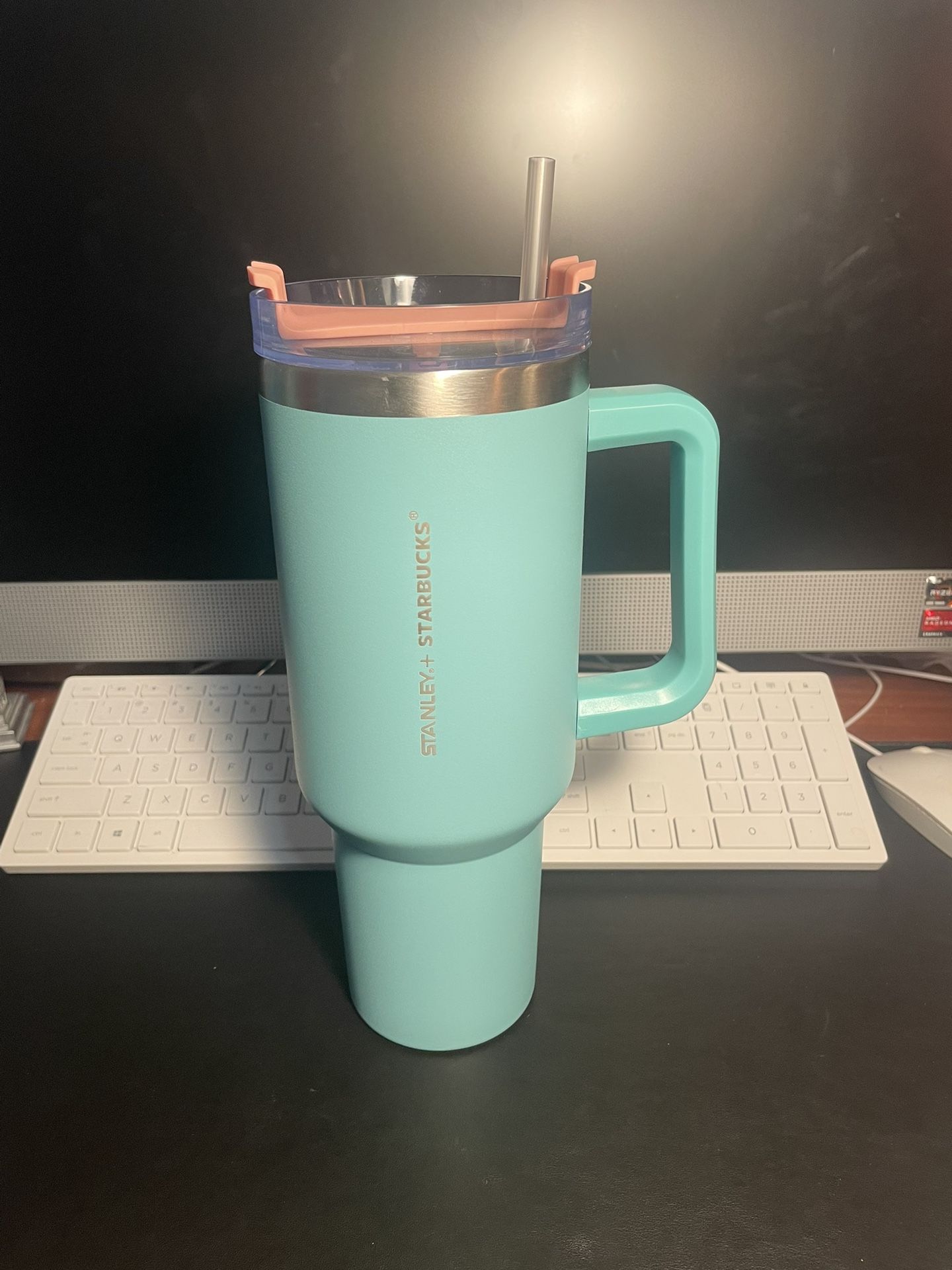 Starbucks Stanley Tiffany blue two-tone tumbler