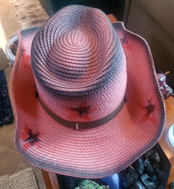 Woman's Straw Cowgirl Hat New