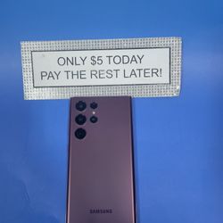 Samsung Galaxy S22 Ultra Unlocked - 5 Dollars Down No Credit Needed! 