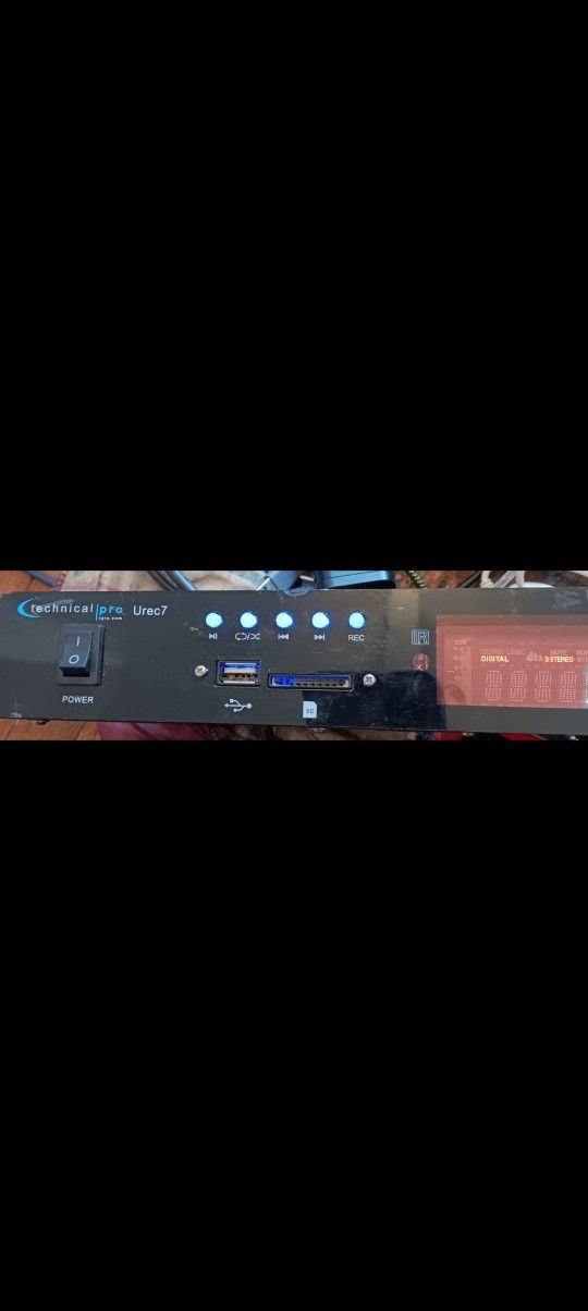 Technical Pro Urec 7 Usb SD Recording Deck