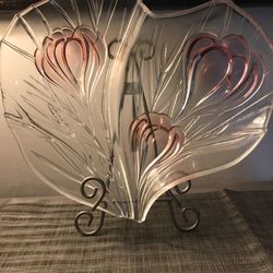 Heart Shape Frosted With Pink Flowers 🌷 