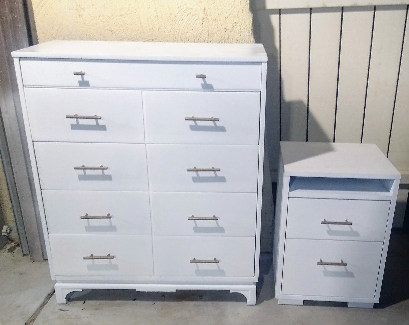 White 5 Drawer Dresser W/ Nightstand - Delivery Available!