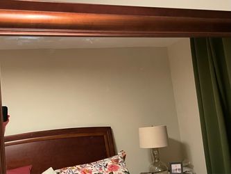 Fabulous Brown wood Mirror 42”X30”