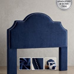 Luxurious Navy Blue Headboard