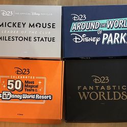 D23 Disney Collectibles & Pins Galore! 4 Boxes Worth! NEW